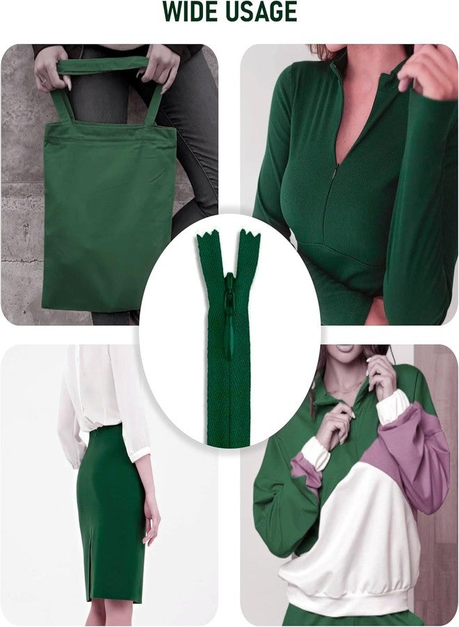 GEMSY سحابات نايلون غير مرئية من Gemsy - عبوة كبيرة من 10 ألوان متعددة للخياطة والتطريز وصناعة الملابس والحقائب والمنسوجات المنزلية - ملحقات حرفية للخياطين والحرفيين (16 بوصة) - Image 3